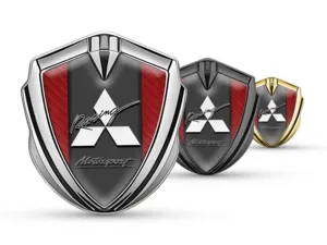 Mitsubishi Emblem Fender Abzeichen Sportlicher Stil Glänzend
